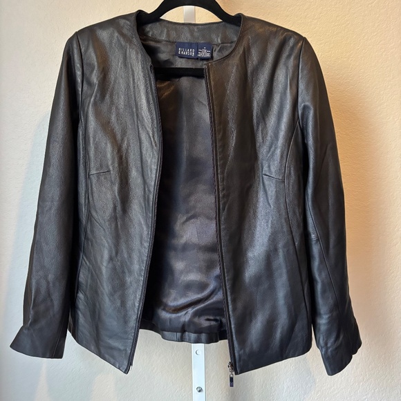 Hillard & Hanson Women's 100% Lambskin zip jacket - Picture 5 of 5